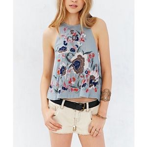 Gorgeous Kimichi Blue 360 Embroidered Top, S